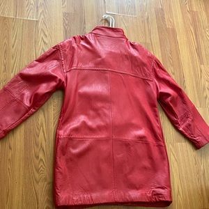 GENUINE LEATHER Red Jacket